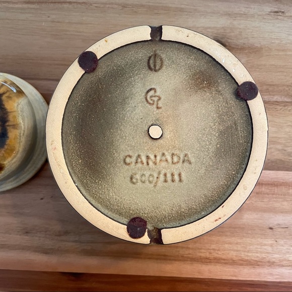 Big Vintage Jar with Lid Made in Canada - Picture 7 of 10